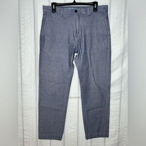 Brooks Brothers Pants Mens 34x27 Gray Stretch Cotton Red Fleece Modern Fit Chino